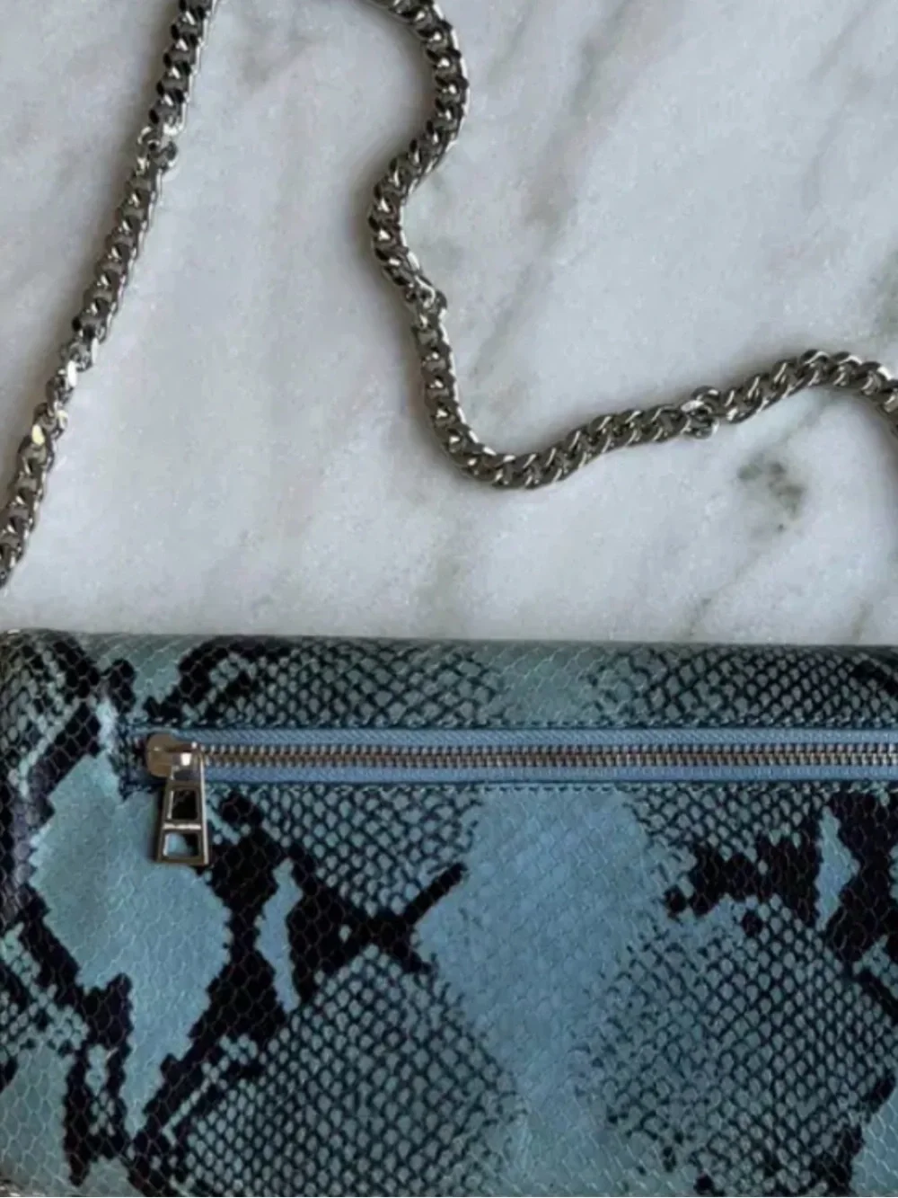 ZADIG & Voltaire Rock Savage        Python Crossbody/Clutch with orginal dustbag